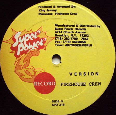 Shabba Ranking* / Firehouse Crew : Girl Look Sweet (12")