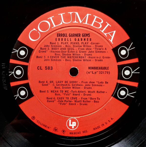 Erroll Garner : Gems (LP, Album, Mono, RE, Ter)