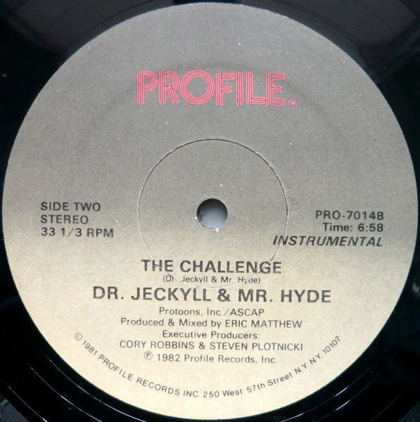 Dr. Jeckyll & Mr. Hyde : The Challenge (12")