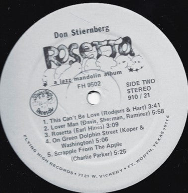 Don Stiernberg : Rosetta (LP, Album)