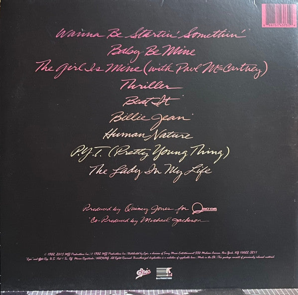 Michael Jackson : Thriller (LP, Album, RE, Gat)