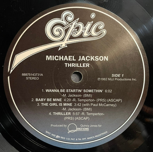 Michael Jackson : Thriller (LP, Album, RE, Gat)