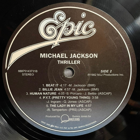 Michael Jackson : Thriller (LP, Album, RE, Gat)