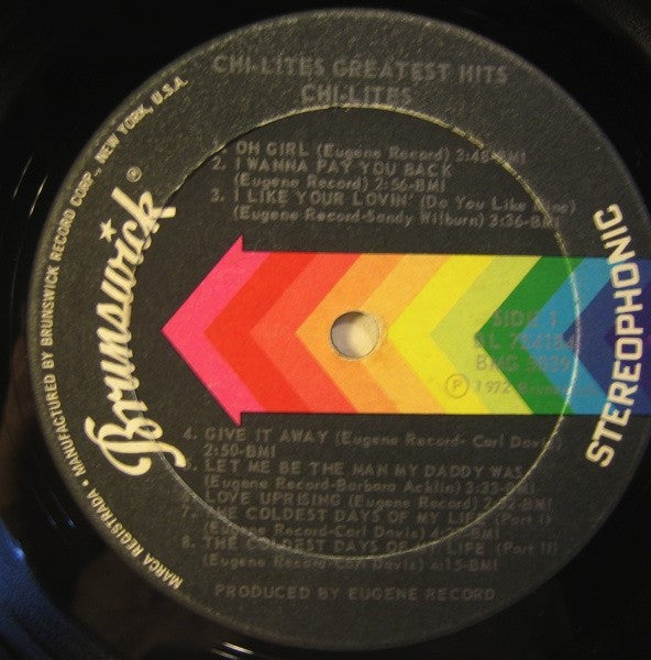 The Chi-Lites : The Chi-Lites Greatest Hits (LP, Comp, Phi)