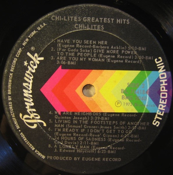 The Chi-Lites : The Chi-Lites Greatest Hits (LP, Comp, Phi)