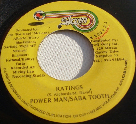 Powerman / Saba Tooth : Ratings (7", Single)