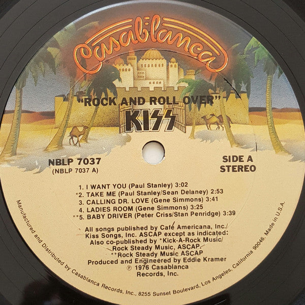Kiss : Rock And Roll Over (LP, Album, CTH)