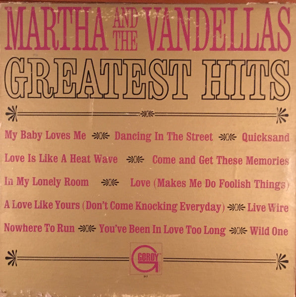 Martha Reeves & The Vandellas : Greatest Hits (LP, Comp, Mono, Ind)