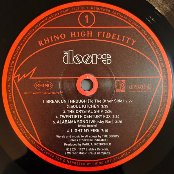 The Doors : The Doors (LP, Album, Ltd, RE, 180)
