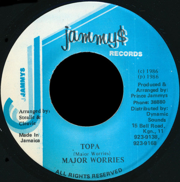 Major Worries : Topa (7")