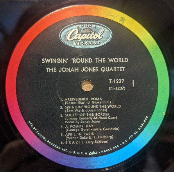 The Jonah Jones Quartet : Swingin' Round The World (LP, Album, Mono, Scr)