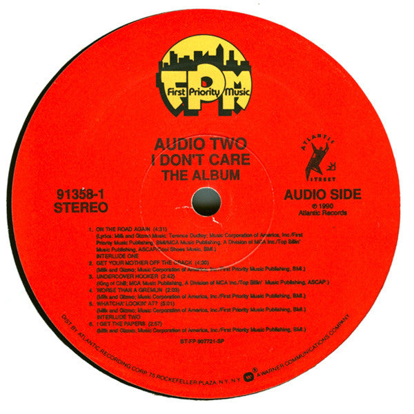 Audio Two : I Don't Care (The Album) (LP, Album)