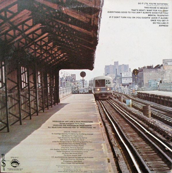 B.T. Express : Do It ('Til You're Satisfied) (LP, Album, Pla)