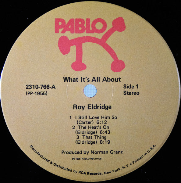 Roy Eldridge : What It's All About (LP, Album, Ind)