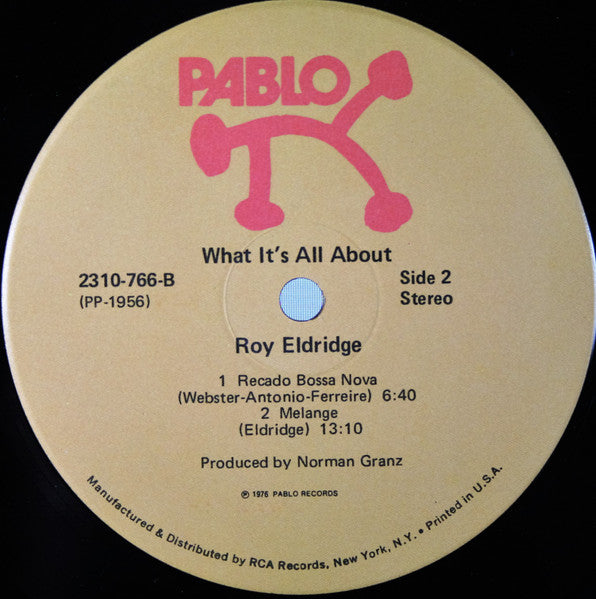 Roy Eldridge : What It's All About (LP, Album, Ind)