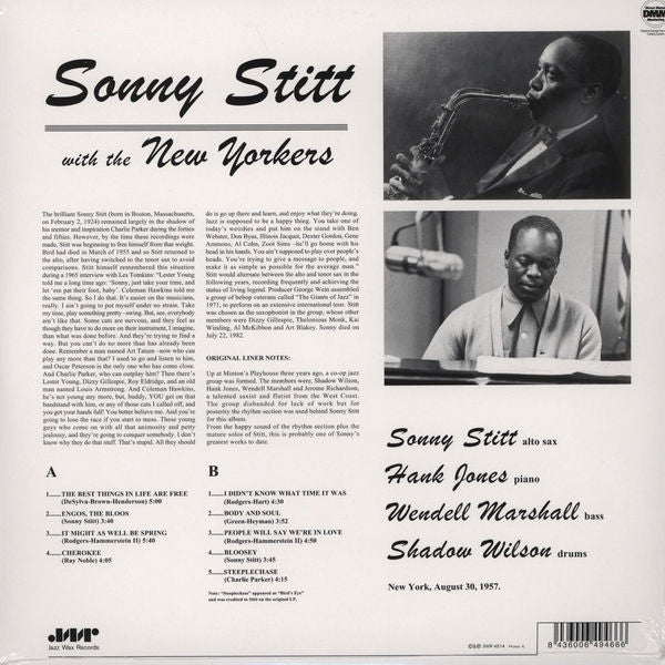 Sonny Stitt : Sonny Stitt With The New Yorkers (LP, Album, RE, 180)