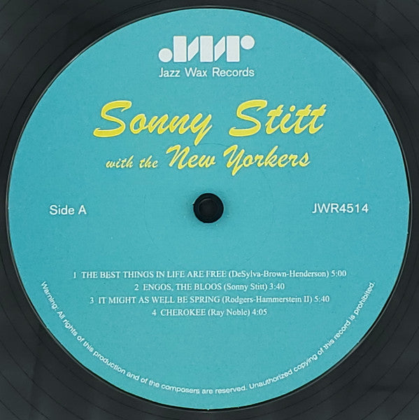 Sonny Stitt : Sonny Stitt With The New Yorkers (LP, Album, RE, 180)