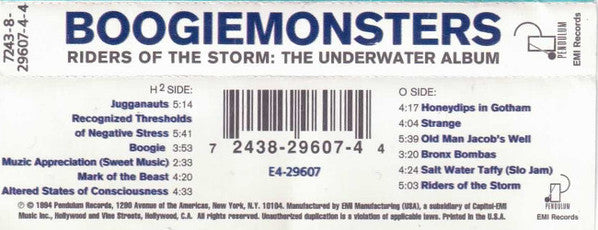 Boogiemonsters : Riders Of The Storm: The Underwater Album (Cass, Album)