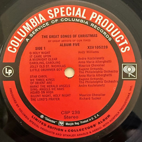 Various : The Great Songs Of Christmas, Album Five (LP, Comp, Ltd, No )