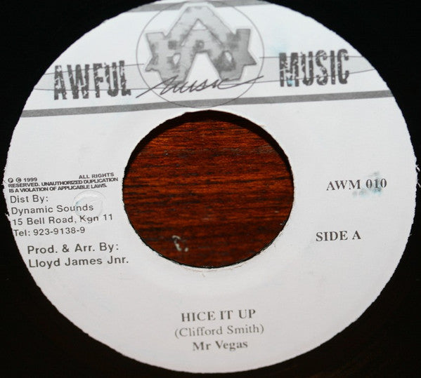 Mr. Vegas : Hice It Up (7")
