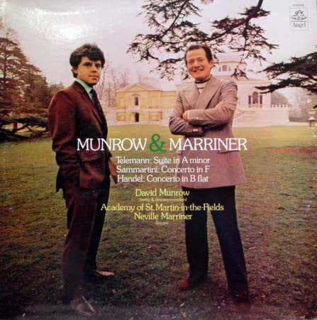 David Munrow / Georg Philipp Telemann, Giuseppe Sammartini, Georg Friedrich Händel : Munrow & Marriner (LP, Album)