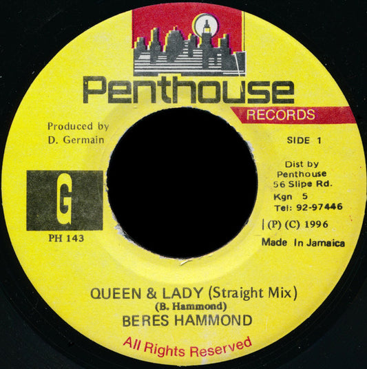 Beres Hammond : Queen & Lady (7")