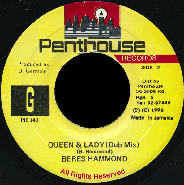 Beres Hammond : Queen & Lady (7")