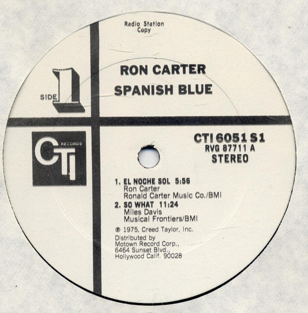 Ron Carter : Spanish Blue (LP, Album, Promo, Gat)