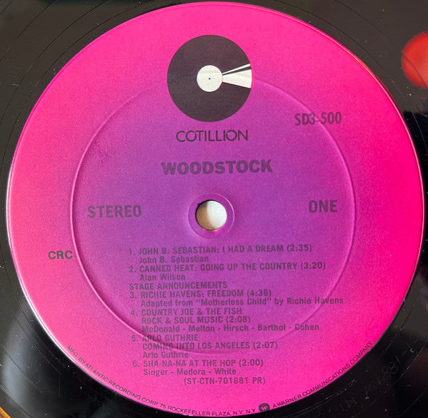 Various : Woodstock - Music From The Original Soundtrack And More (3xLP, Album, Club, RE, Tri)