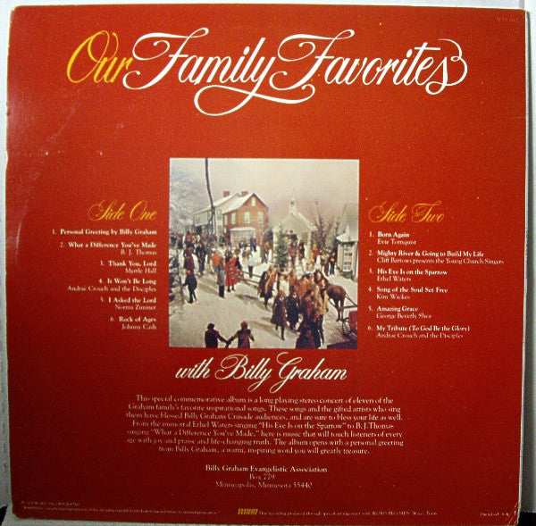 Various : Our Family Favorites (LP, Album, Comp)
