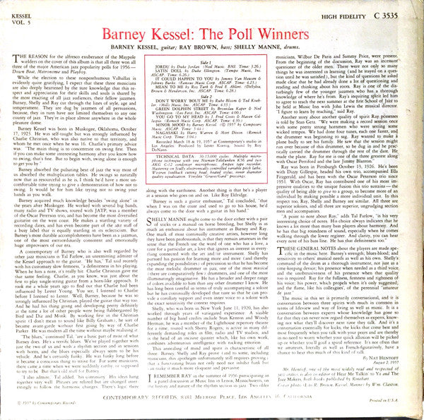 The Poll Winners : The Poll Winners (LP, Album, Mono)