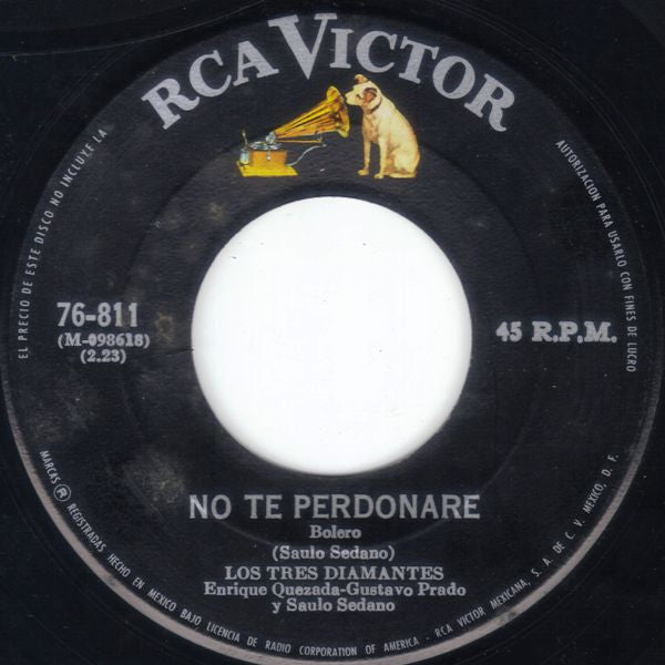 Los Tres Diamantes / Enrique Quezada - Gustavo Prado Y Saulo Sedano : Cancion De Orfeo "Balada De Amor" (7", Single)