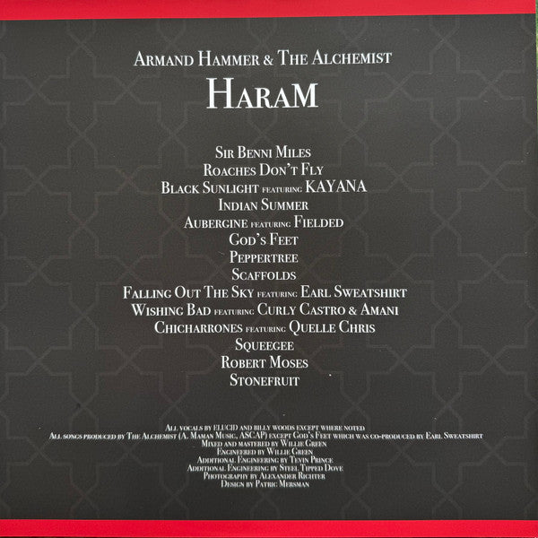 Armand Hammer & The Alchemist* : Haram (LP, Album, RP)