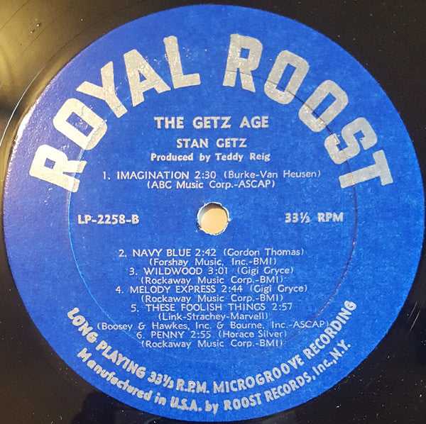 Stan Getz : The Getz Age (LP, Comp, Mono)