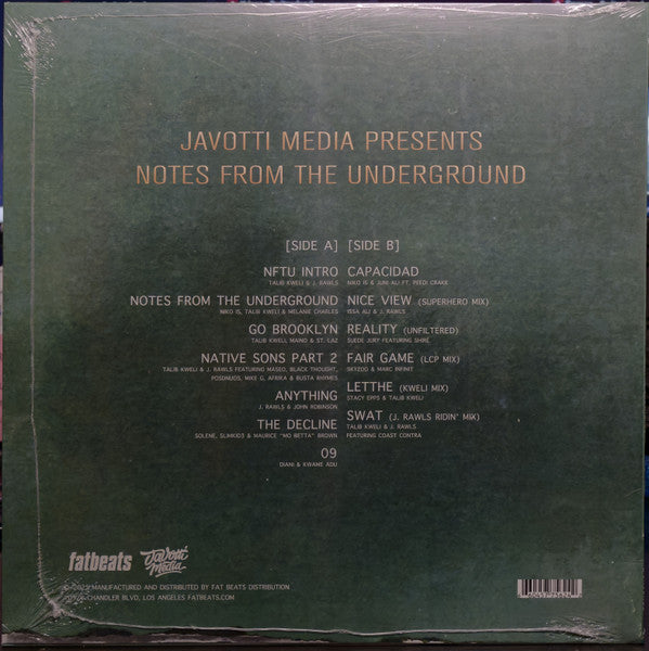 Javotti Media Presents : Notes From The Underground (LP, Comp)
