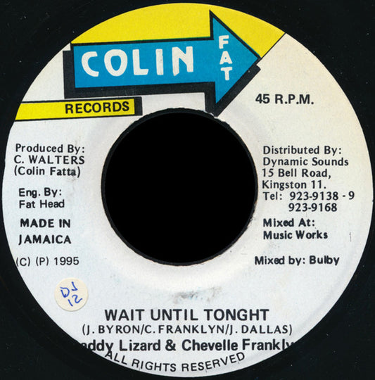 Daddy Lizard & Chevelle Franklyn : Wait Until Tonight (7")