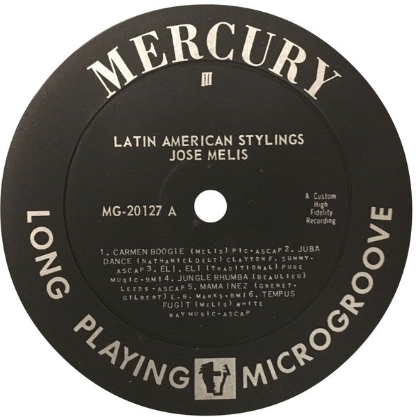 José Melis : Latin American Stylings (LP)