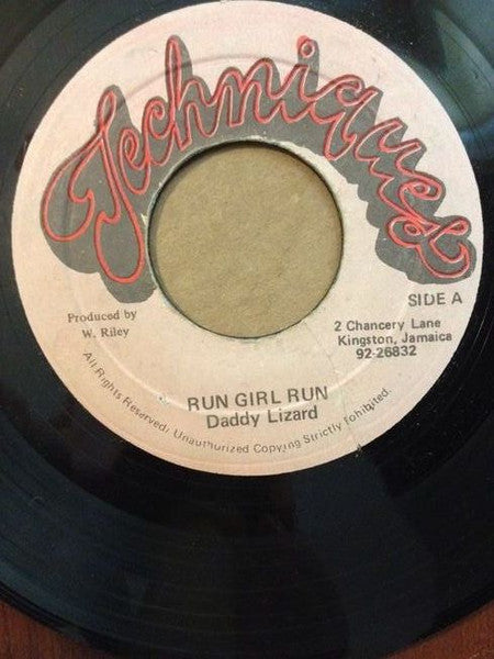 Daddy Lizard : Run Girl Run (7")