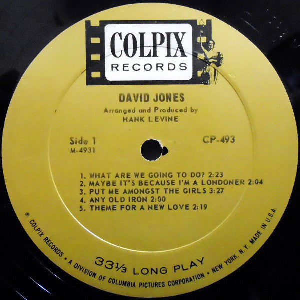 Davy Jones : David Jones (LP, Album, Mono, Mon)