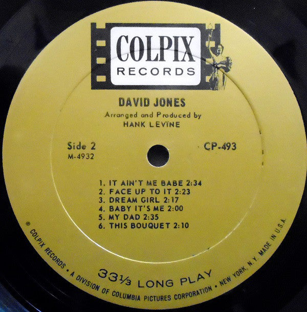 Davy Jones : David Jones (LP, Album, Mono, Mon)