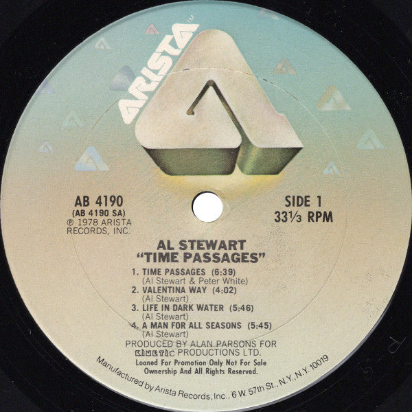 Al Stewart : Time Passages (LP, Album, Club, Promo, CRC)