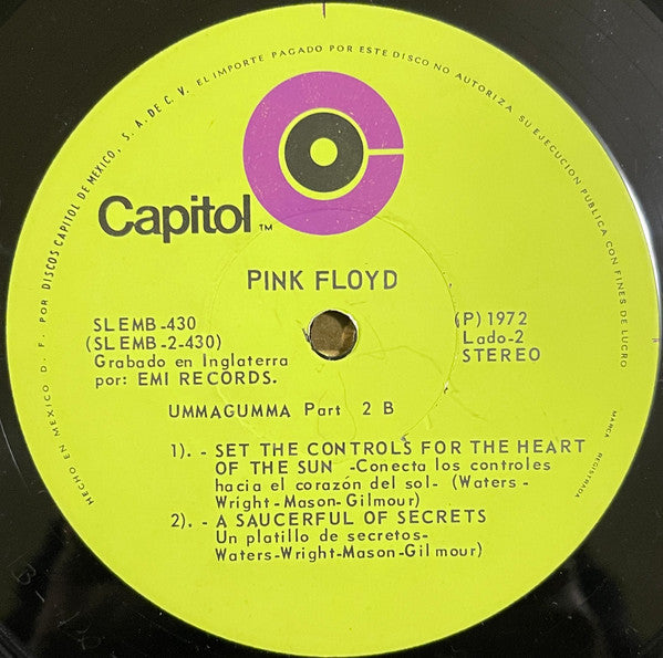 Pink Floyd : Ummagumma (2xLP, Album, Gat)