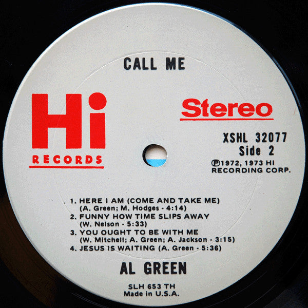 Al Green : Call Me (LP, Album, TH )