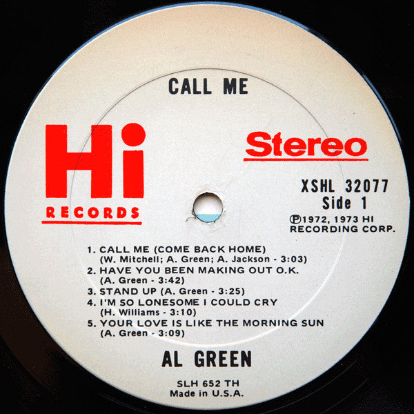 Al Green : Call Me (LP, Album, TH )