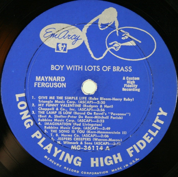 Maynard Ferguson : Boy With Lots Of Brass (LP, Album, Mono)