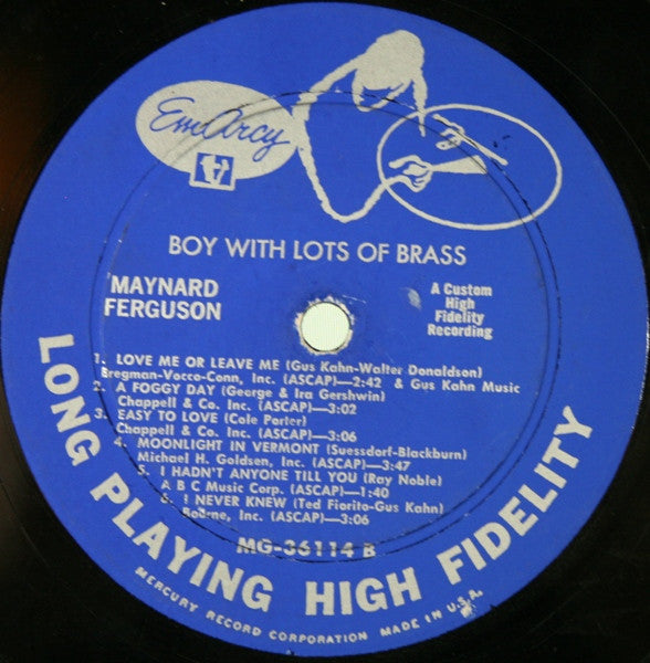 Maynard Ferguson : Boy With Lots Of Brass (LP, Album, Mono)