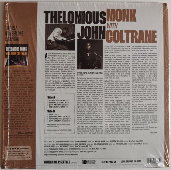 John Coltrane, Thelonious Monk : Thelonious Monk with John Coltrane (LP, Album)