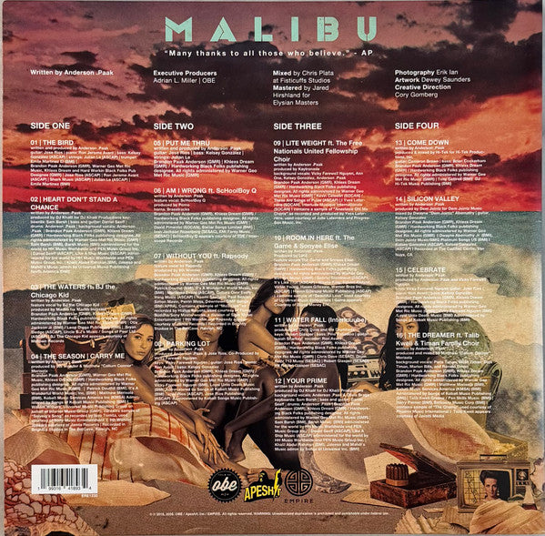Anderson .Paak : Malibu (2xLP, Album, Ltd, RE, RP, Sea)