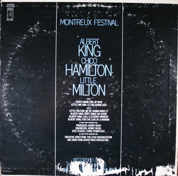 Albert King / Chico Hamilton / Little Milton : Montreux Festival (LP, Album, Son)