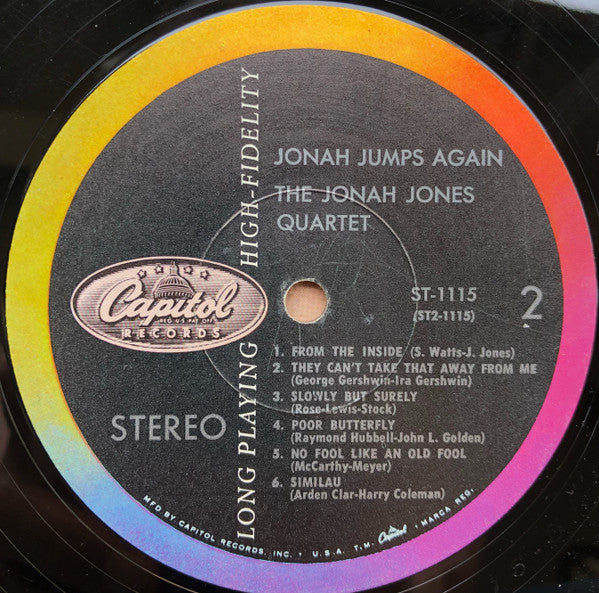 The Jonah Jones Quartet : Jonah Jumps Again (LP, Album)